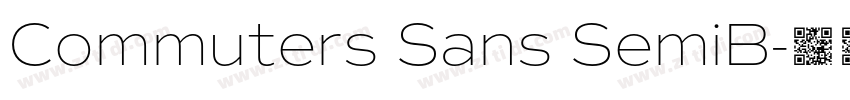 Commuters Sans SemiB字体转换